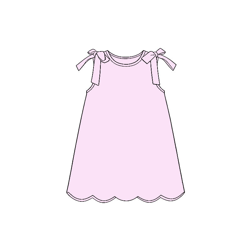 Pre-order no moq GSD3706 pre-order baby girl clothes pink suspender summer dress-26.1.21