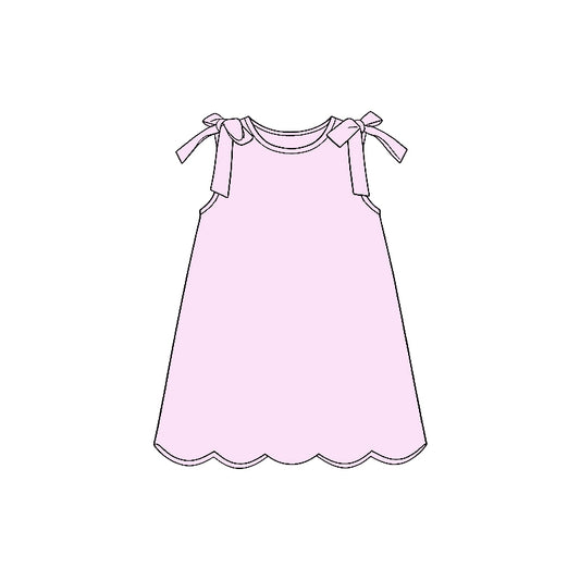 Pre-order no moq GSD3706 pre-order baby girl clothes pink suspender summer dress-26.1.21