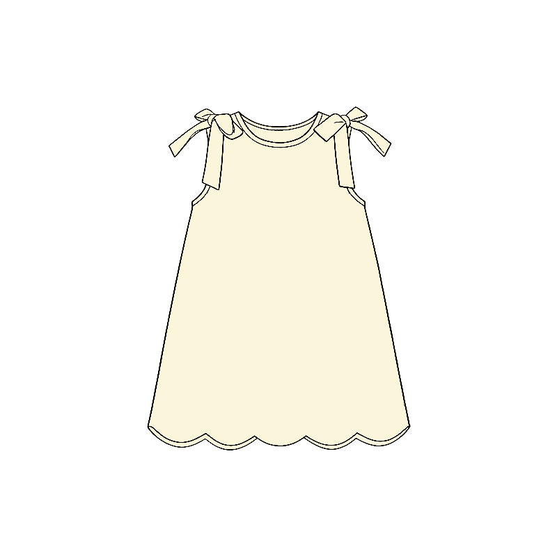 Pre-order no moq GSD3707 pre-order baby girl clothes yellow suspender summer dress-26.1.21