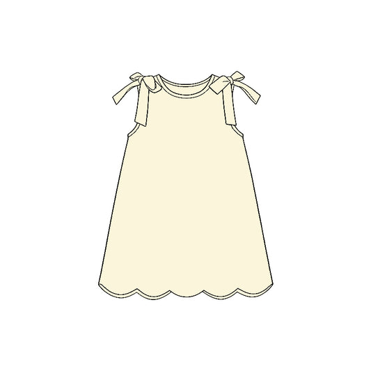 Pre-order no moq GSD3707 pre-order baby girl clothes yellow suspender summer dress-26.1.21