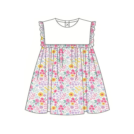 Pre-order no moq GSD3716 pre-order baby girl clothes sleeveless summer dress-26.1.23