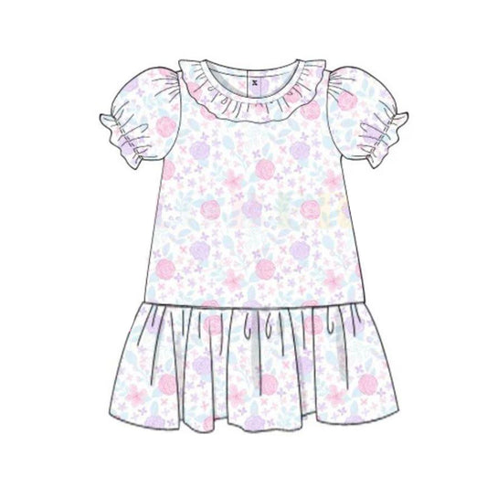 Pre-order no moq GSD3717 pre-order baby girl clothes short sleeve summer dress-26.1.23