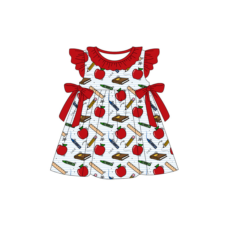 Pre-order no moq GSD3725 pre-order baby girl clothes flying sleeve summer dress-26.1.24