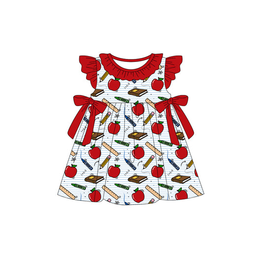 Pre-order no moq GSD3725 pre-order baby girl clothes flying sleeve summer dress-26.1.24