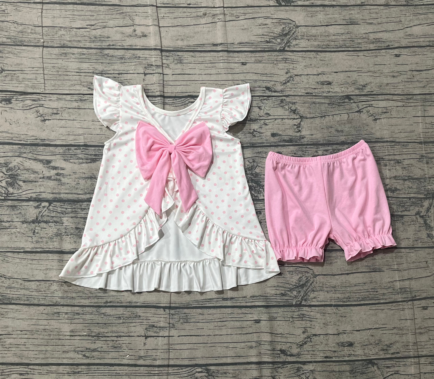 GSSO3018 pre-order baby girl clothes cross print toddler girl easter summer outfit-26.1.13