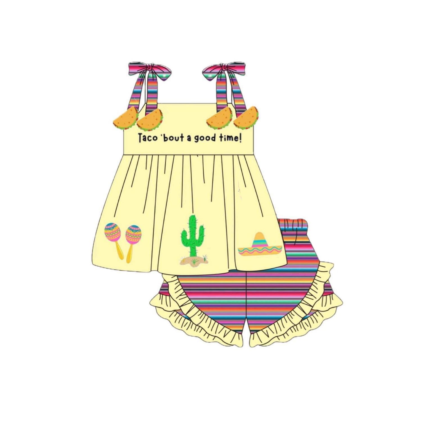 Pre-order no moq GSSO3098 pre-order baby girl clothes suspender summer outfit-25.12.29