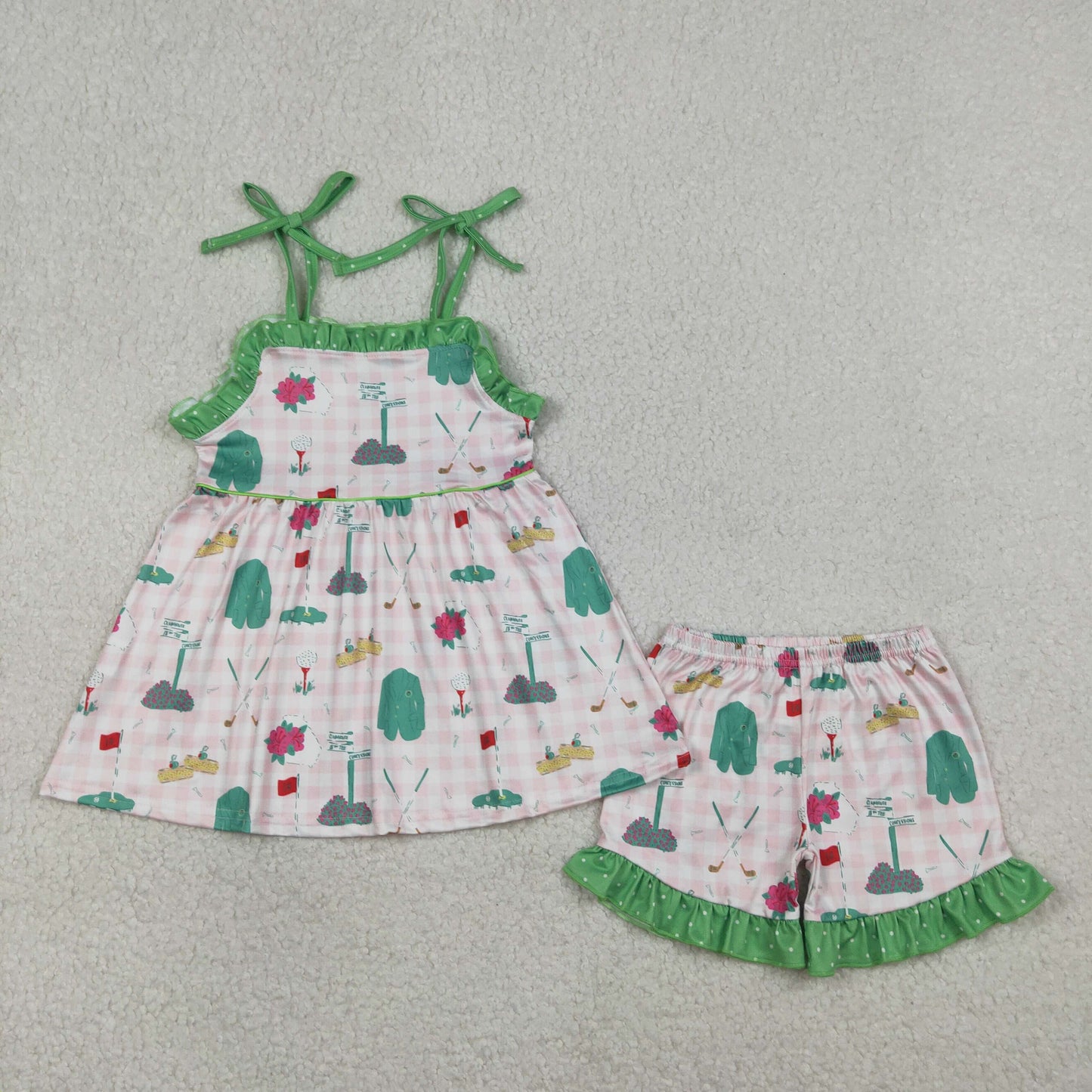 Sibling Baby girls clothes shorts Sleeve Shorts Clothes Sets and romper