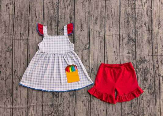 Pre-order no moq GSSO3101 pre-order baby girl clothes flying sleeve summer outfit-26.1.6