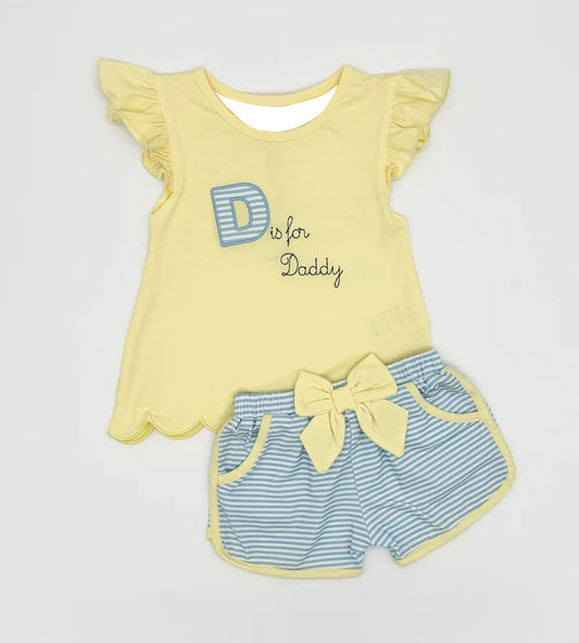 Pre-order no moq GSSO3106 pre-order baby girl clothes flying sleeve summer outfit-25.12.30