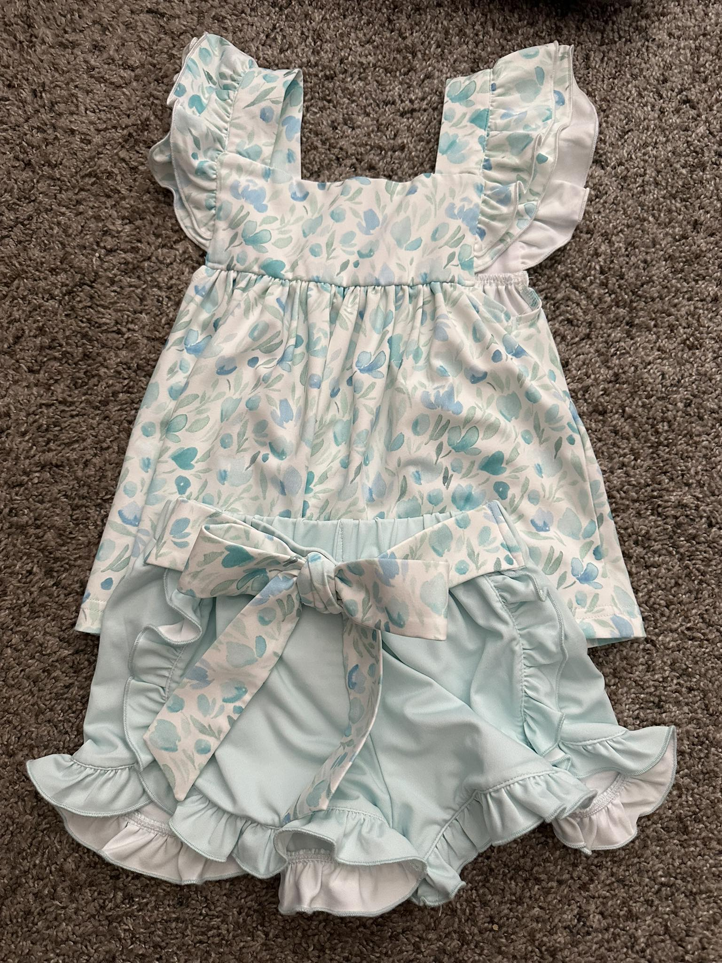 Pre-order no moq GSSO3128 pre-order baby girl clothes floral flying sleeve shorts summer outfit-26.1.5