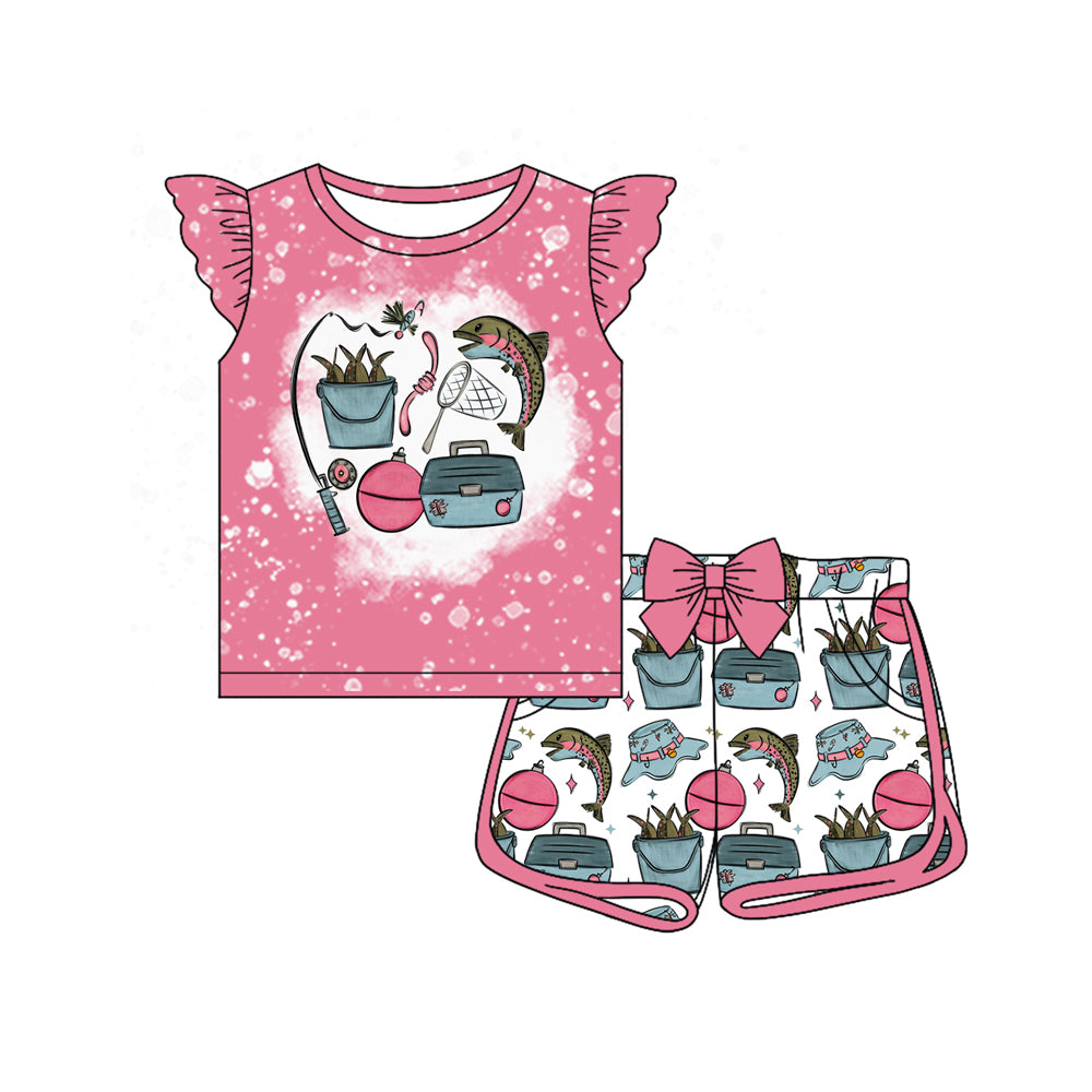 Pre-order no moq GSSO3157 pre-order baby girl clothes fishing flying sleeve shorts summer outfit-26.1.8
