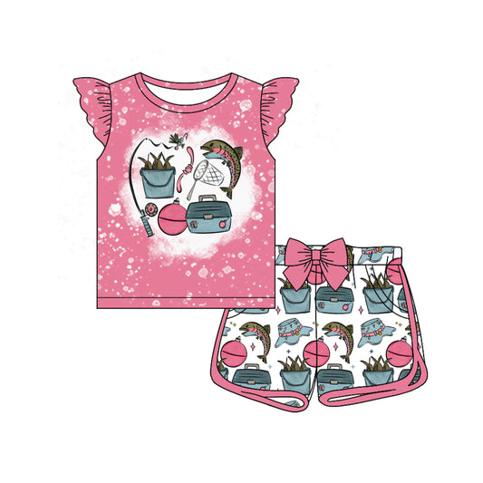 Pre-order no moq GSSO3157 pre-order baby girl clothes fishing flying sleeve shorts summer outfit-26.1.8