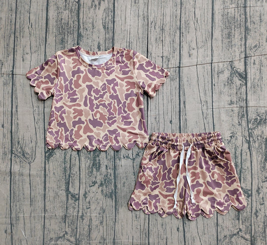 Pre-order no moq GSSO3227 pre-order baby girl clothes camouflage short sleeve shorts summer outfit-26.1.22