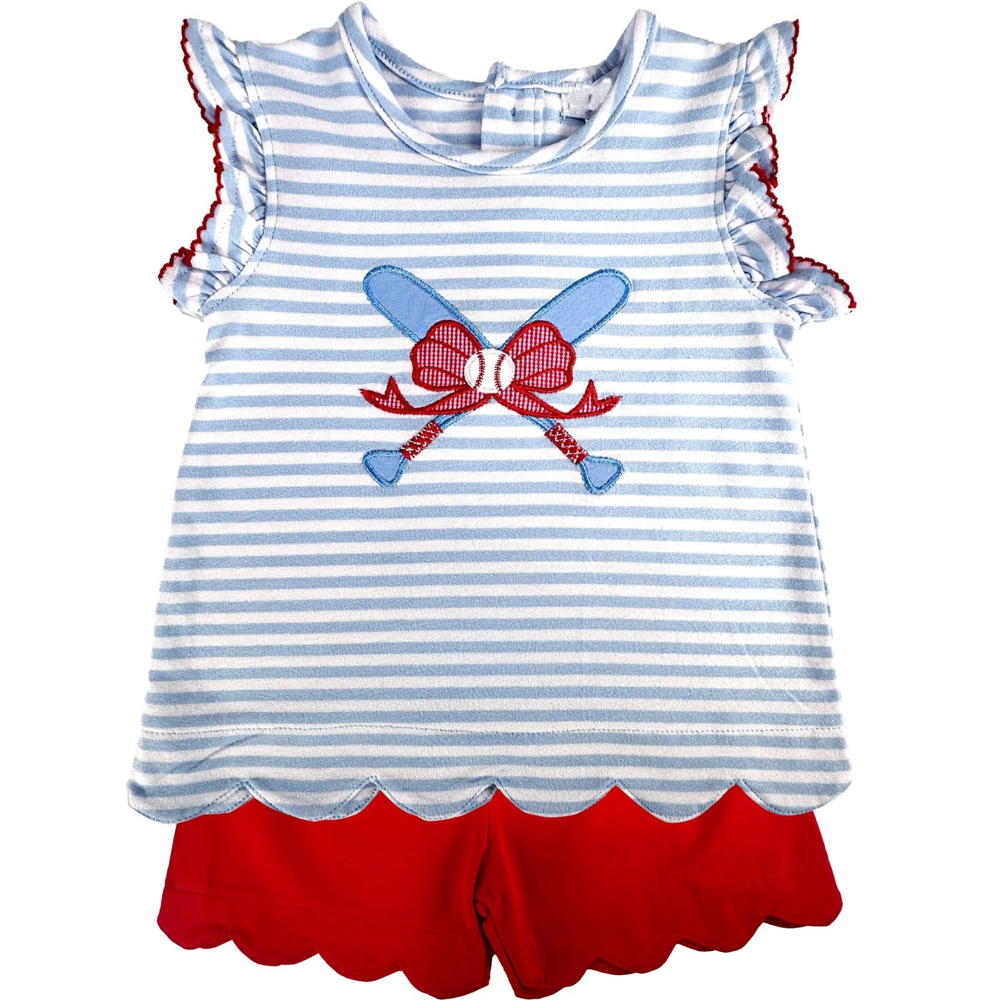 Pre-order no moq GSSO3244 pre-order baby girl clothes sleeveless shorts summer outfit-26.1.19