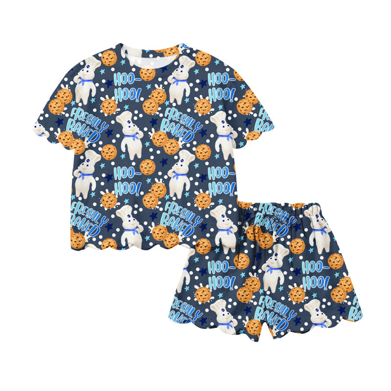 Pre-order no moq GSSO3288 pre-order scallop baby girl clothes HOO short sleeve shorts summer outfit-26.1.23