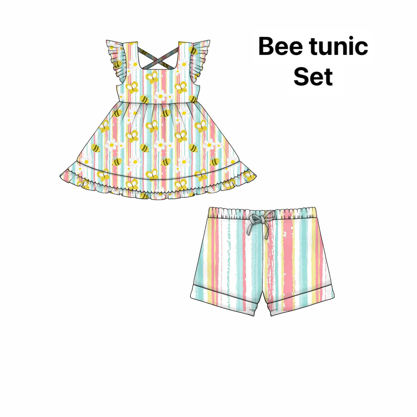 Pre-order no moq GSSO3290 pre-order baby girl clothes flying sleeve shorts summer outfit-26.1.23