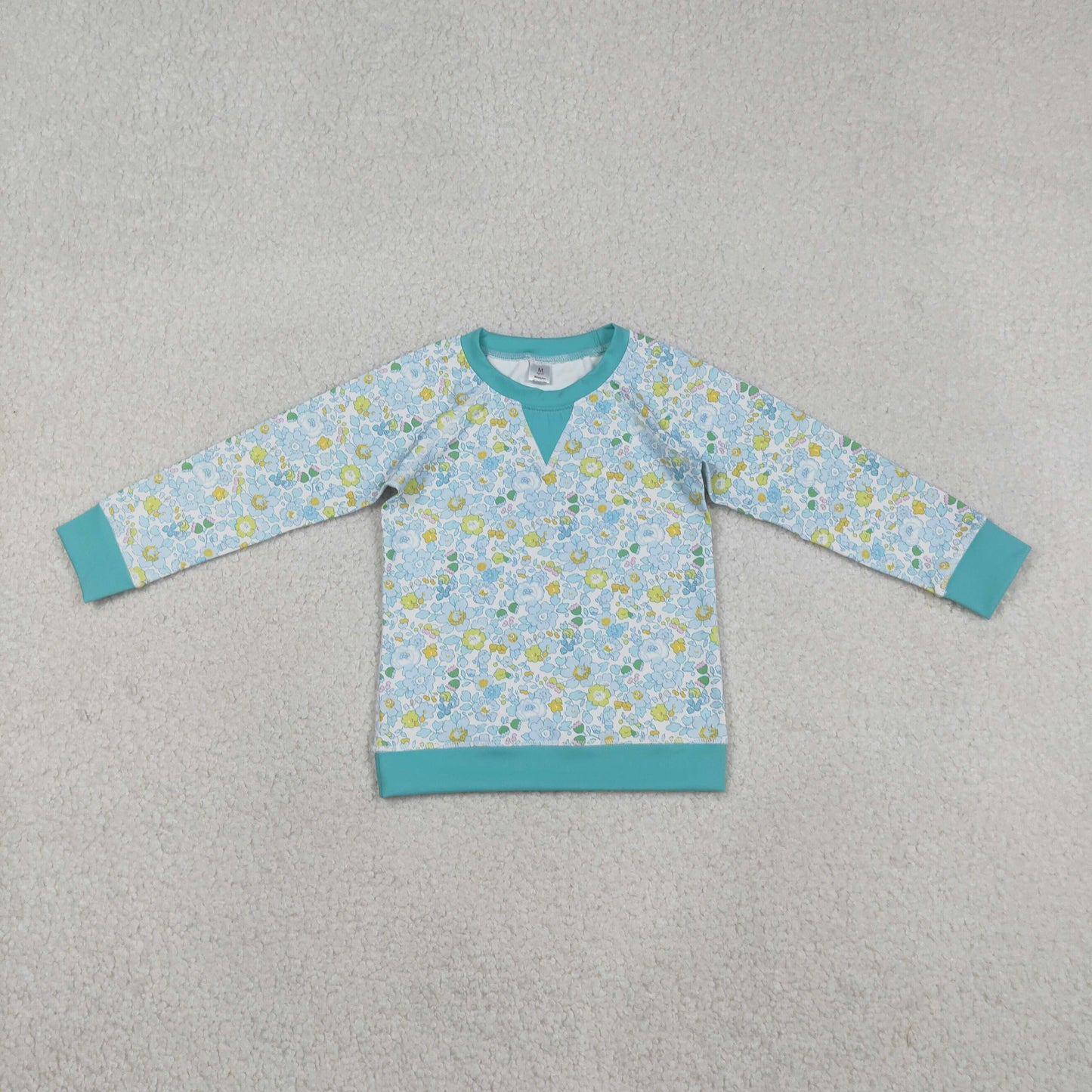 Sibling baby girl clothes yoga floral long sleeve tops