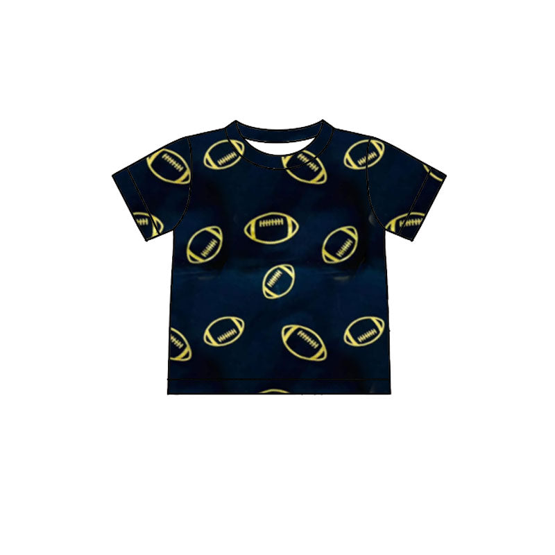 Pre-order no moq GT1590 pre-order baby girl clothes summer team black short sleeve top-26.1.9