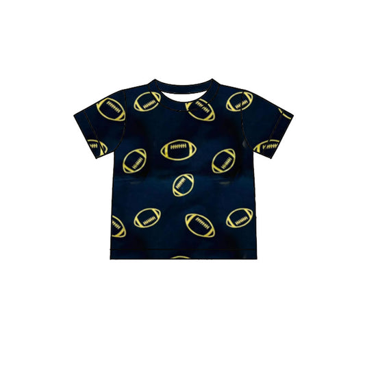Pre-order no moq GT1590 pre-order baby girl clothes summer team black short sleeve top-26.1.9