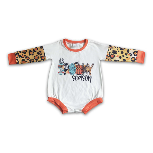 8.25 LR0029 kids Halloween clothes long sleeve romper