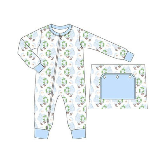 LR1148 boy  Long-sleeved onesies （6-8weeks）