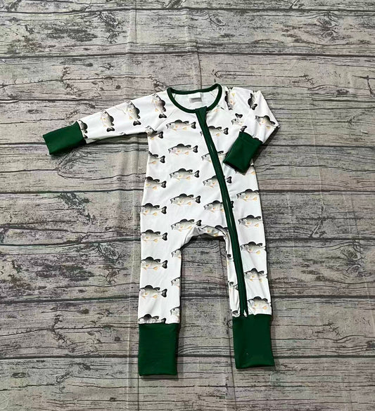 LR2531 Baby Boys Fishing Zipper Footie Rompers -26.1.25