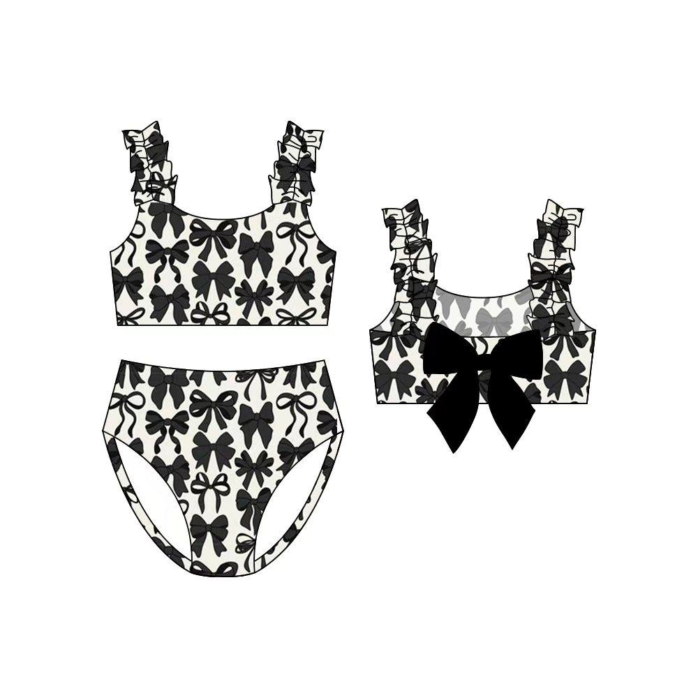 Pre-order no moq S0710 pre-order baby girl clothes summer bow sleeveless swimsuit-26.1.5