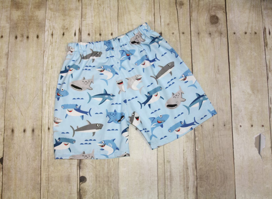 Pre-order no moq S0714 baby boy clothes shark print boy summer swim trunks-26.1.7