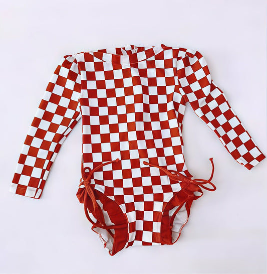 Pre-order no moq S0717 pre-order baby girl clothes summer long sleeve swimsuit-26.1.7