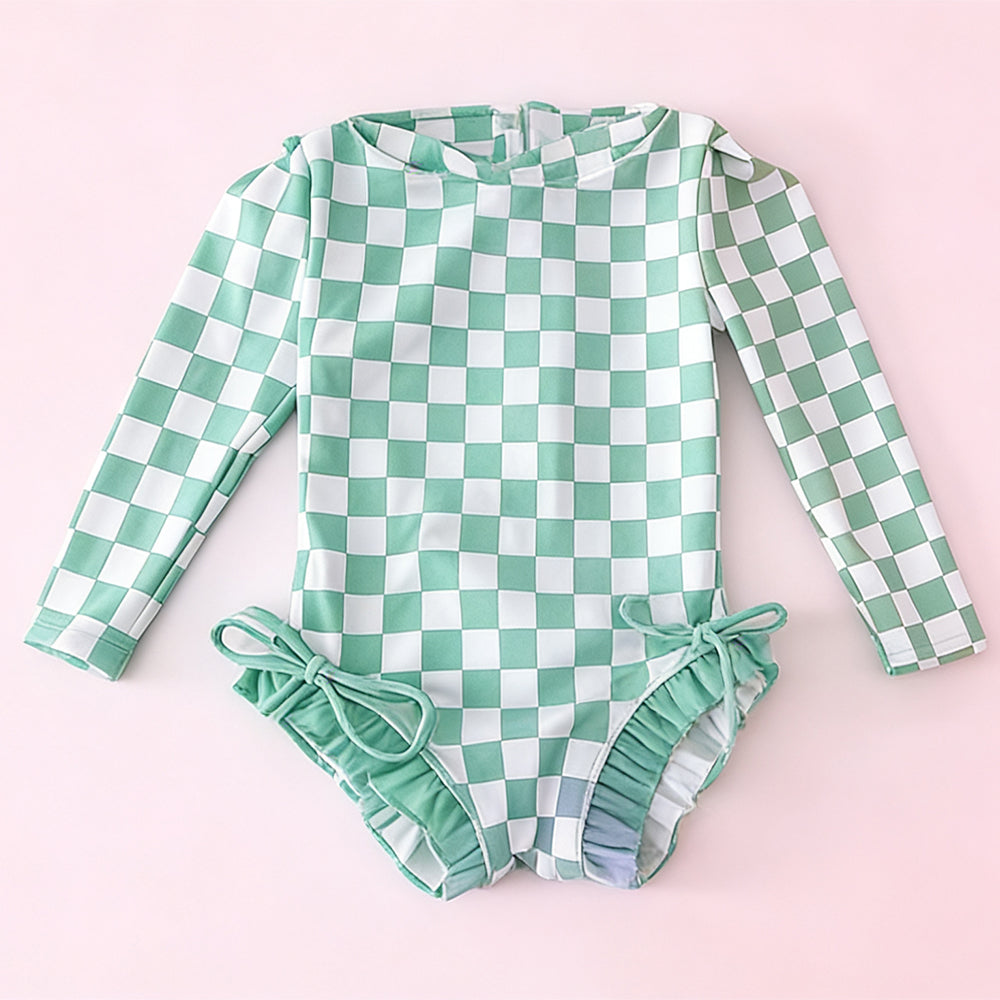Pre-order no moq S0718 pre-order baby girl clothes summer long sleeve swimsuit-26.1.7