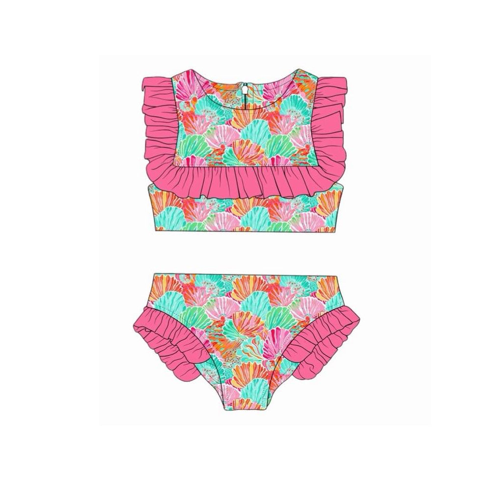 Pre-order no moq S0722 pre-order baby girl clothes summer sleeveless swimsuit-26.1.10