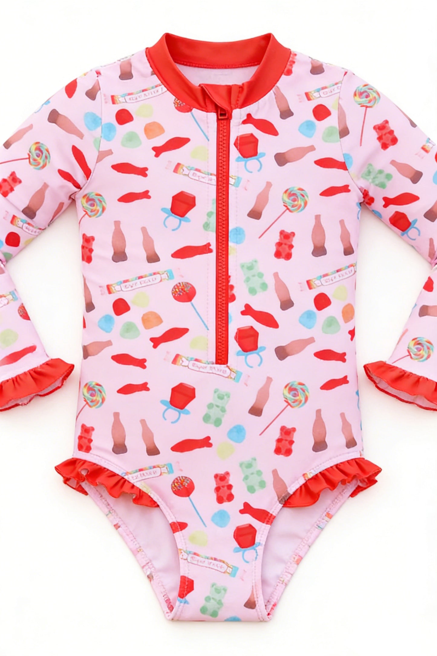 Pre-order no moq S0725 pre-order baby girl clothes summer long sleeve swimsuit-26.1.13