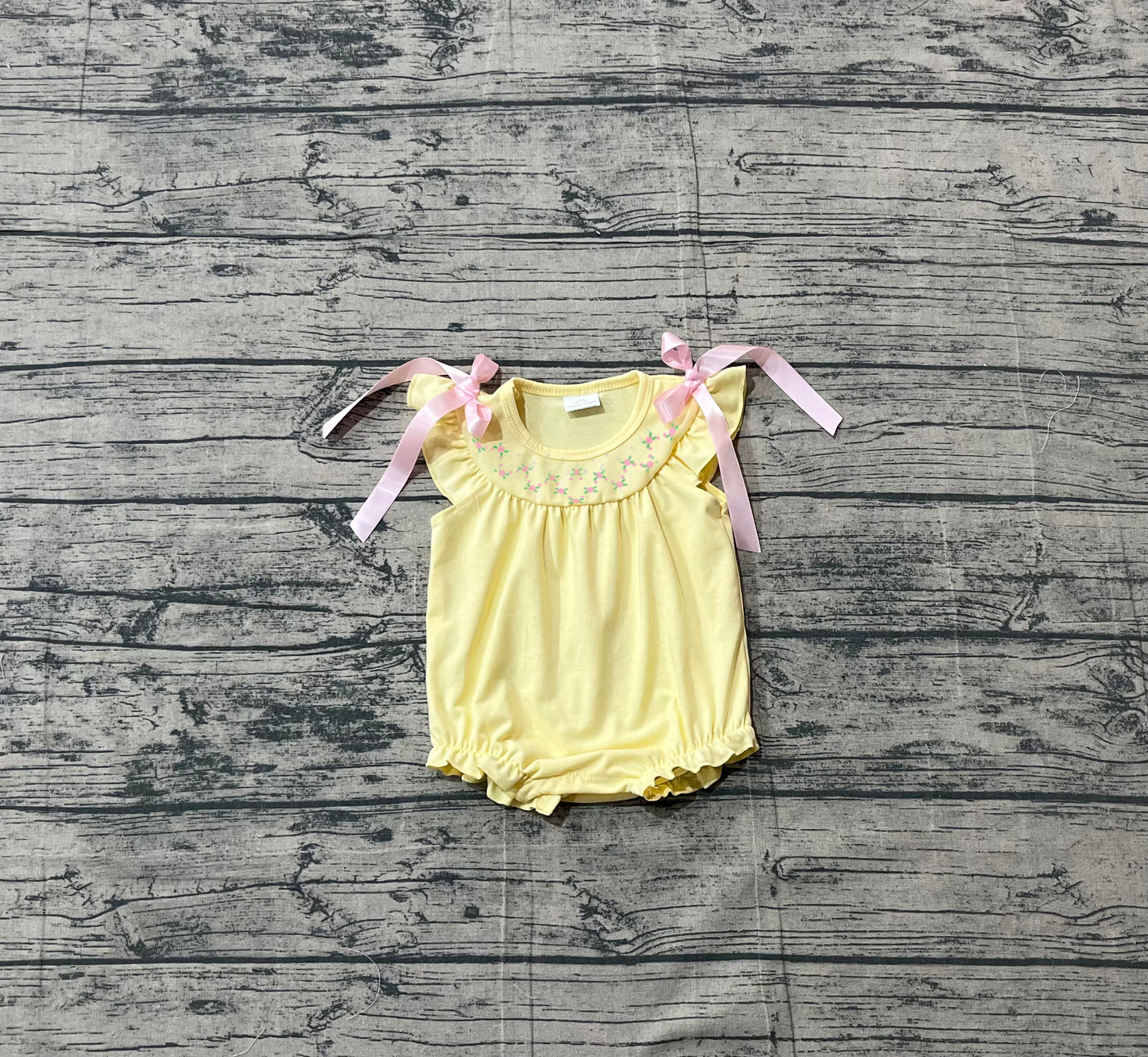Pre-order no moq SR3561 pre-order baby girl clothes embroidery flying sleeve bubble-26.1.17