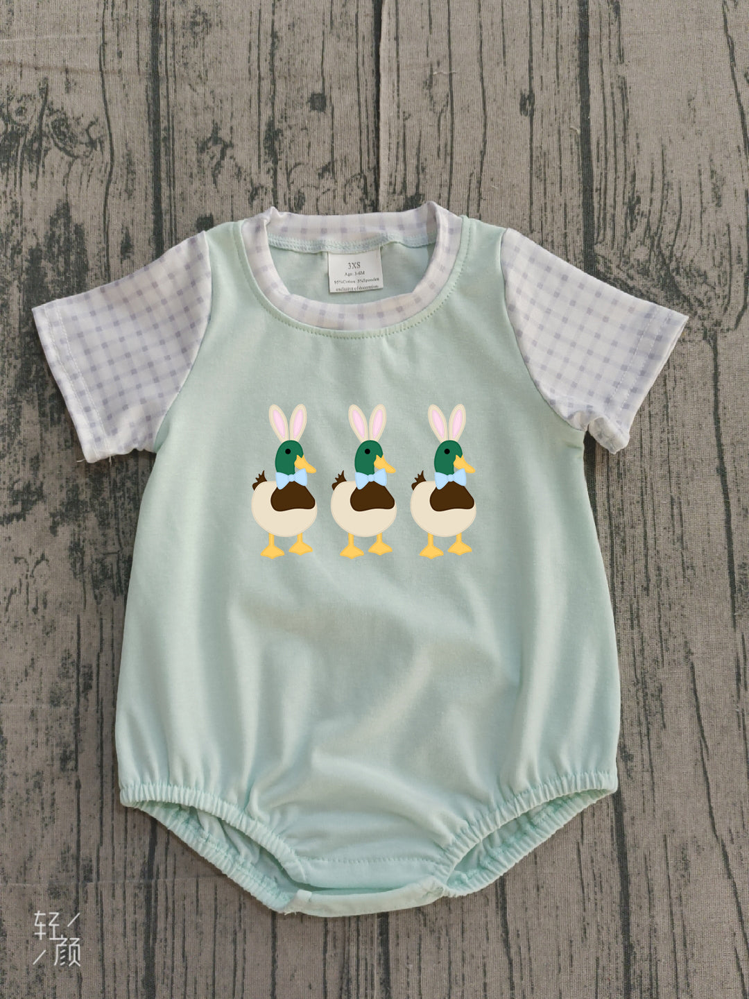 11.26 MOQ:5pcs SR3630 pre-order baby boy clothes embroidery duck boy summer romper-26.1.12