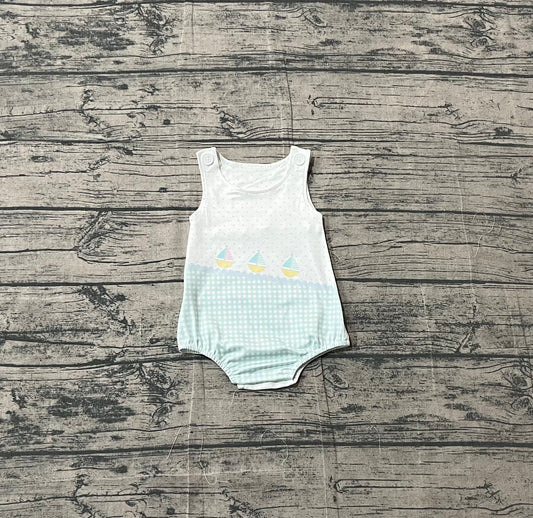 SR3754 pre-order baby girl clothes sailing boat print toddler girl summer bubble-26.1.17