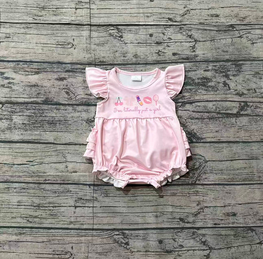 SR3825 pre-order baby girl clothes make up print toddler girl summer romper-26.1.25