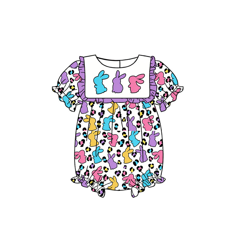 Pre-order no moq SR3871 pre-order baby girl clothes summer bunny short sleeve bubble-25.12.29