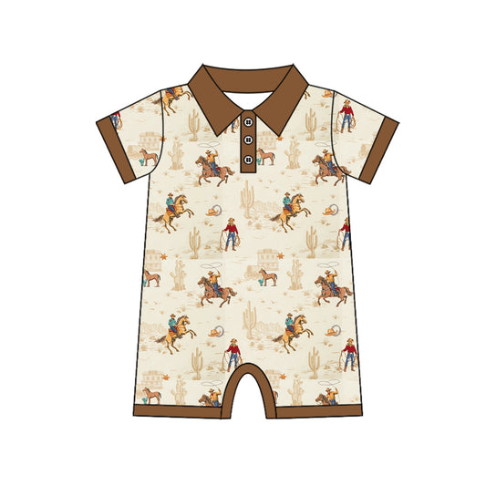 Pre-order no moq SR3883 pre-order baby boy clothes summer riding horse short sleeve bubble-25.12.30