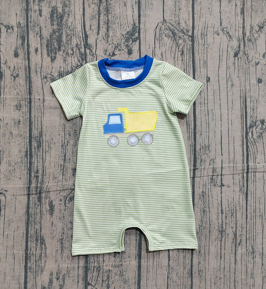 Pre-order no moq SR3893 pre-order baby boy clothes embroidery summer short sleeve bubble-26.1.19