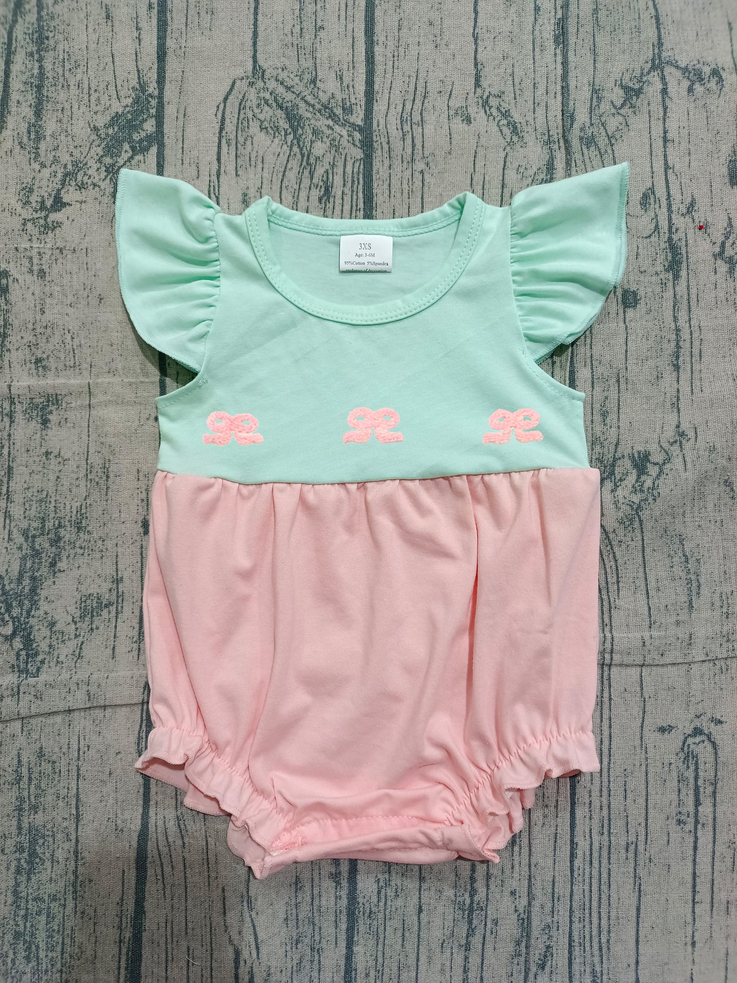 Pre-order no moq SR3895 pre-order baby girl clothes summer embroidery bow flying sleeve bubble-26.1.20