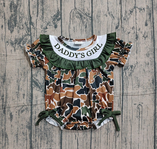 Pre-order no moq SR3916 pre-order baby girl clothes summer embroidery DADDY camouflage short sleeve bubble-26.1.14
