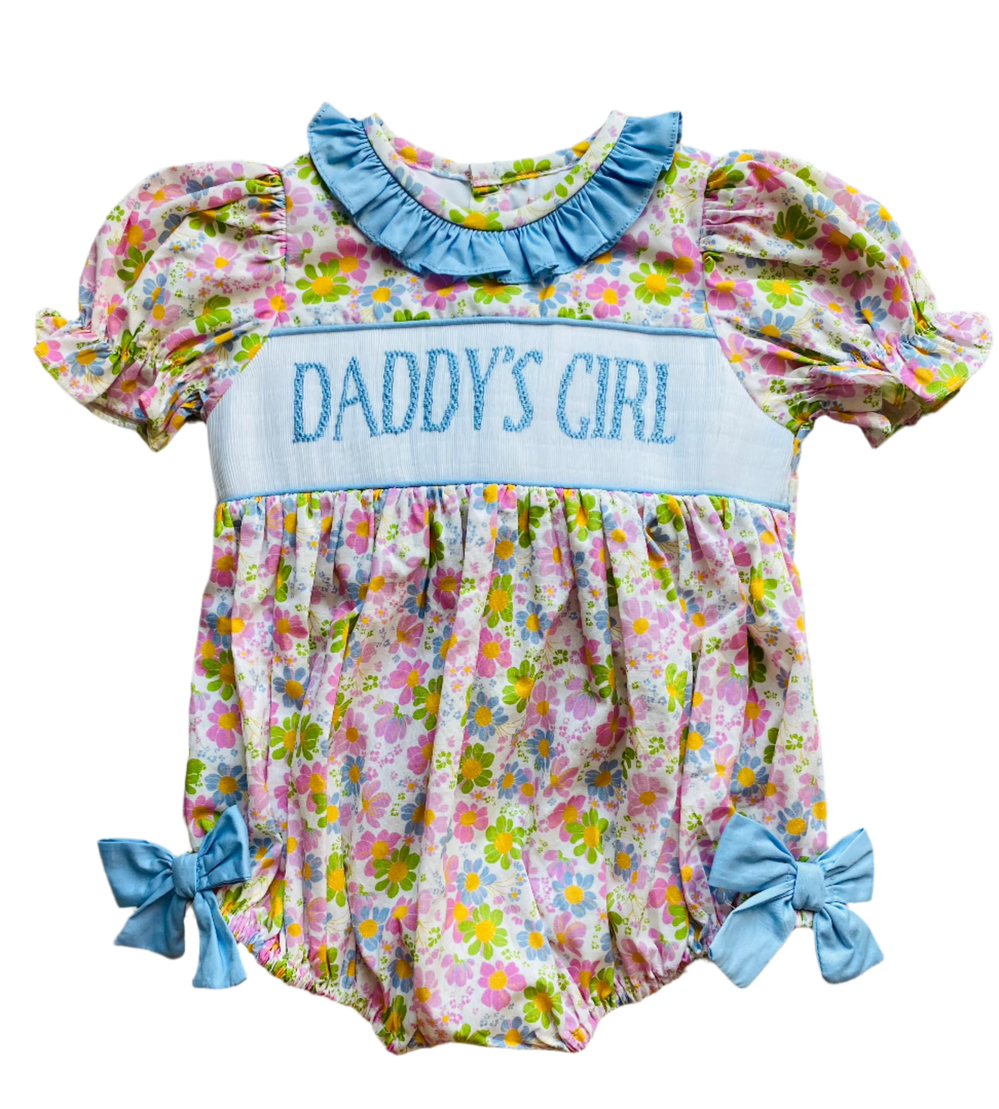 Pre-order no moq SR3933 pre-order baby girl clothes DADDY floral short sleeve bubble-26.1.5