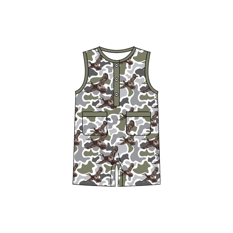Pre-order no moq SR3946 pre-order baby boy clothes camouflage duck vest bubble-26.1.7