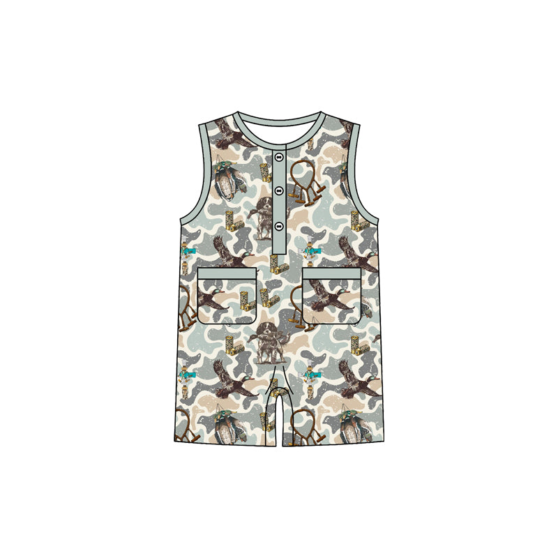 Pre-order no moq SR3947 pre-order baby boy clothes camouflage hat duck vest bubble-26.1.7