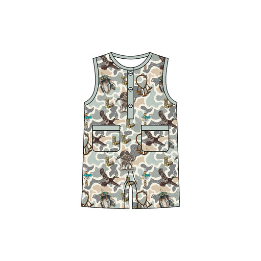 Pre-order no moq SR3947 pre-order baby boy clothes camouflage hat duck vest bubble-26.1.7