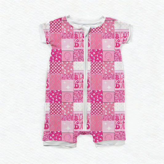 Pre-order no moq SR3964 pre-order baby girl clothes short sleeve bubble-26.1.12