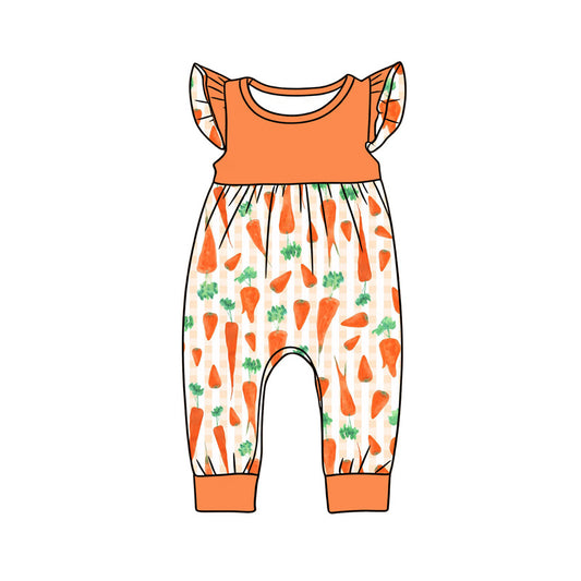 Pre-order no moq SR3965 pre-order baby girl clothes carrot flying sleeve bubble-26.1.12