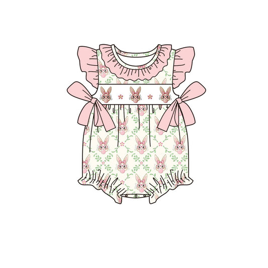 Pre-order no moq SR3970 pre-order baby girl clothes bunny flying sleeve bubble-26.1.13