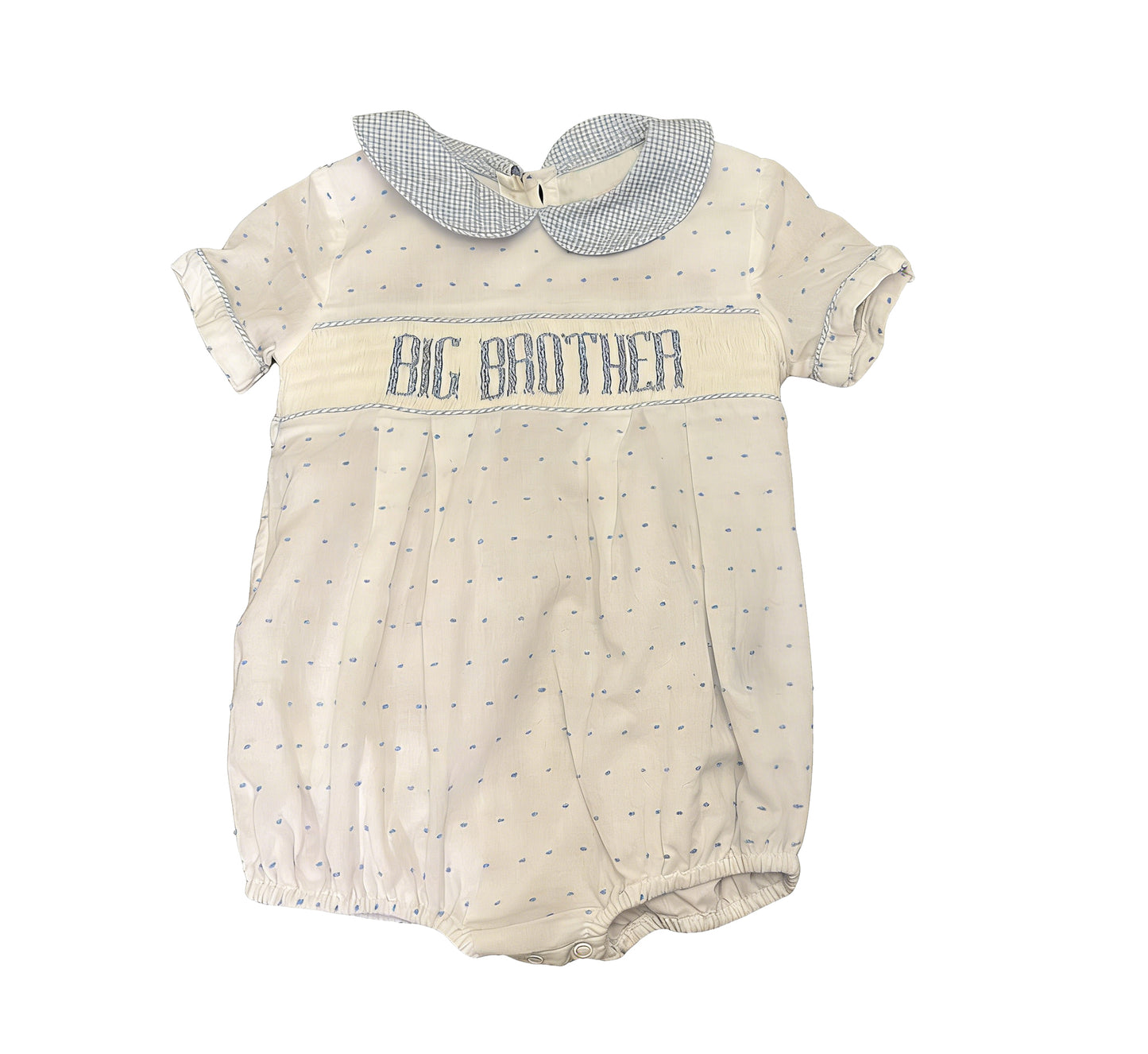 Pre-order no moq SR3980 pre-order baby boy clothes BIG BROTHER short sleeve bubble-26.1.14