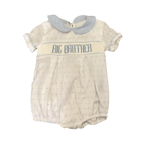 Pre-order no moq SR3980 pre-order baby boy clothes BIG BROTHER short sleeve bubble-26.1.14
